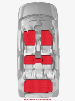 ЭВА коврики «Queen Lux» комплект для Citroen C1 (1G)